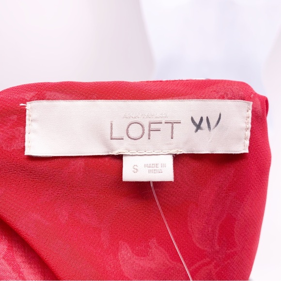 NEW LOFT One Shoulder Floral Shift Dress Size Small - Picture 9 of 9